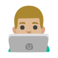 Man Technologist Emoji Google