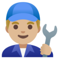 Man Mechanic Emoji Google