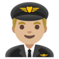 Man Pilot Emoji Google