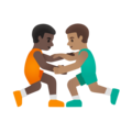 Men Wrestling Emoji Google