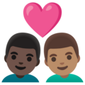 Couple With Heart Man Man Emoji Google
