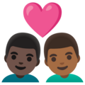 Couple With Heart Man Man Emoji Google