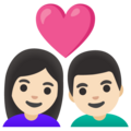 Couple With Heart Woman Man Emoji Google