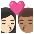 Kiss Woman Man Emoji Google