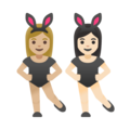 Women With Bunny Ears Emoji Google