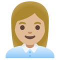 Woman Office Worker Emoji Google