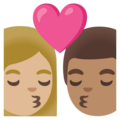 Kiss Woman Man Emoji Google