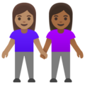Women Holding Hands Emoji Google