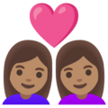 Couple With Heart Woman Woman Emoji Google