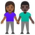 Woman And Man Holding Hands Emoji Google