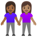 Women Holding Hands Emoji Google