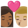Kiss Woman Man Emoji Google