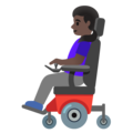 Woman In Motorized Wheelchair Emoji Google
