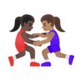 Women Wrestling Emoji Google