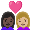 Couple With Heart Woman Woman Emoji Google