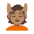 Person Getting Massage Emoji Google