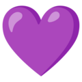 Purple Heart Emoji Google