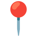 Round Pushpin Emoji Google