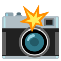 Camera With Flash Emoji Google