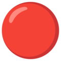 Large Red Circle Emoji Google