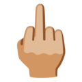 Middle Finger Emoji Google
