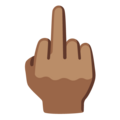 Middle Finger Emoji Google