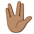 Vulcan Salute Emoji Google