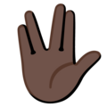 Vulcan Salute Emoji Google