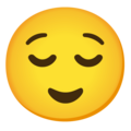 Relieved Face Emoji Google