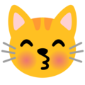 Kissing Cat Emoji Google