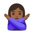 Woman Gesturing No Emoji Google