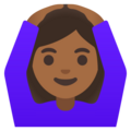 Woman Gesturing Ok Emoji Google