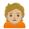 Person Frowning Emoji Google