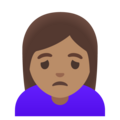 Woman Frowning Emoji Google