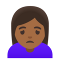 Woman Frowning Emoji Google