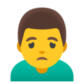 Man Frowning Emoji Google
