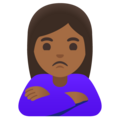 Woman Pouting Emoji Google
