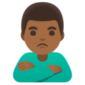 Man Pouting Emoji Google