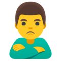 Man Pouting Emoji Google