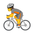 Person Biking Emoji Google