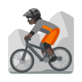 Person Mountain Biking Emoji Google