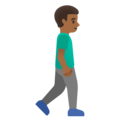 Man Walking Facing Right Emoji Google