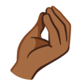 Pinched Fingers Emoji Google