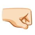 Right Facing Fist Emoji Google