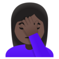 Woman Facepalming Emoji Google