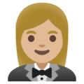 Woman In Tuxedo Emoji Google