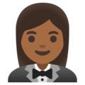 Woman In Tuxedo Emoji Google