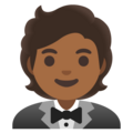 Person In Tuxedo Emoji Google