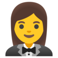 Woman In Tuxedo Emoji Google