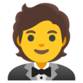 Person In Tuxedo Emoji Google